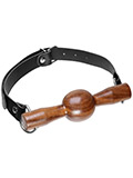 Wooden Gag With Leather Strap